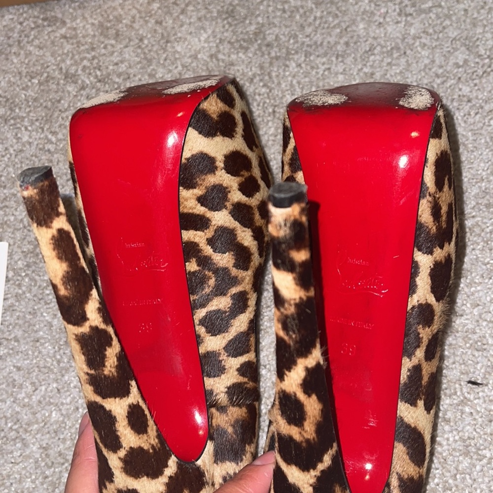 Authentic Daffodile 160 pony leopard Louboutin 39 - Picture 11 of 16